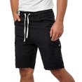 thumbnail image 4 of Txlixc Pantalones cortos de verano para hombres, pantalones cortos de cuerda de color sólido con bolsillos Txlixc moda, 4 of 9