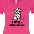 thumbnail image 4 of Inktastic I Love My Goldendoodle Dog Women's T-Shirt, 4 of 5