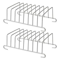 Beaupretty 2Set Stainless Steel Bread Toast Rack Baking Fryer Basket Support Rack for Home Cooking