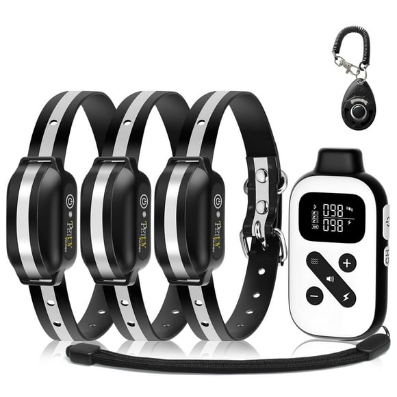 Collar Dog Shock PetJoy con control remoto para 3 perros y 5 niveles de sensibilidad