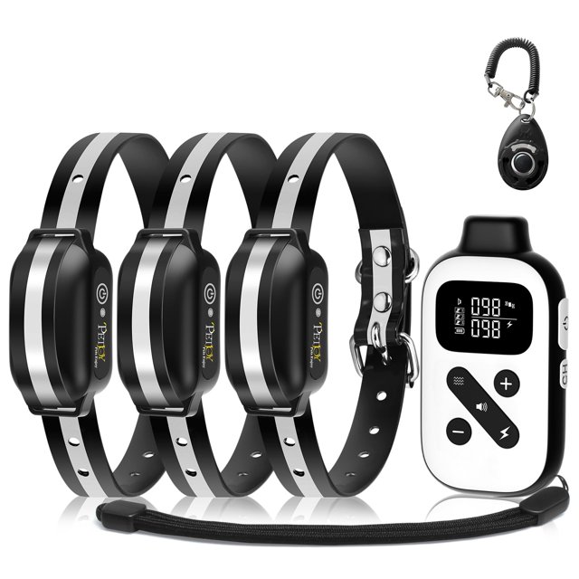 Collar Dog Shock PetJoy con control remoto para 3 perros y 5 niveles de sensibilidad