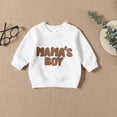 thumbnail image 5 of Baby Boys Clothing Sets Long Sleeve Letter Prints Tops And Pants Soft Comfy Autumn Winter Child Kids 2PCS Set Outfits,18-24 Months, 5 of 7