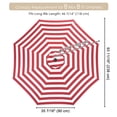 thumbnail image 4 of Yescom 8 Ft Patio Umbrella Replacement Canopy Market Table Top Sunshade Cover Outdoor, 4 of 10