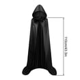 thumbnail image 2 of Halloween Cape Witch Cape Solid Color for Party Festival Party Venues Cosplay Decorations for Men Women, 2 of 2