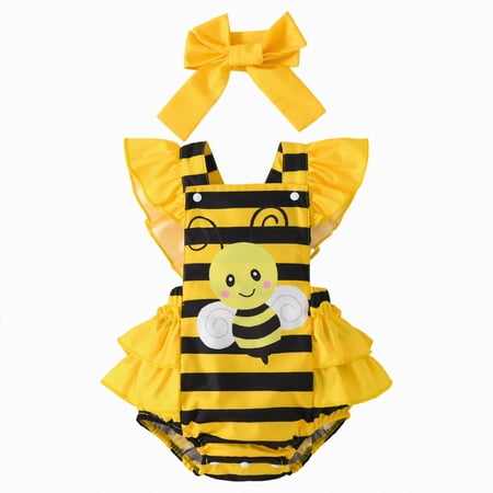 Romper and Ruffle Bodysuit Dress Organic Cotton for Infant Baby and Toddler Girls 6-12 Months 12-24 Months 2t 3t 4t 5t 6t 7t 8t 9t Children 0-3 Months