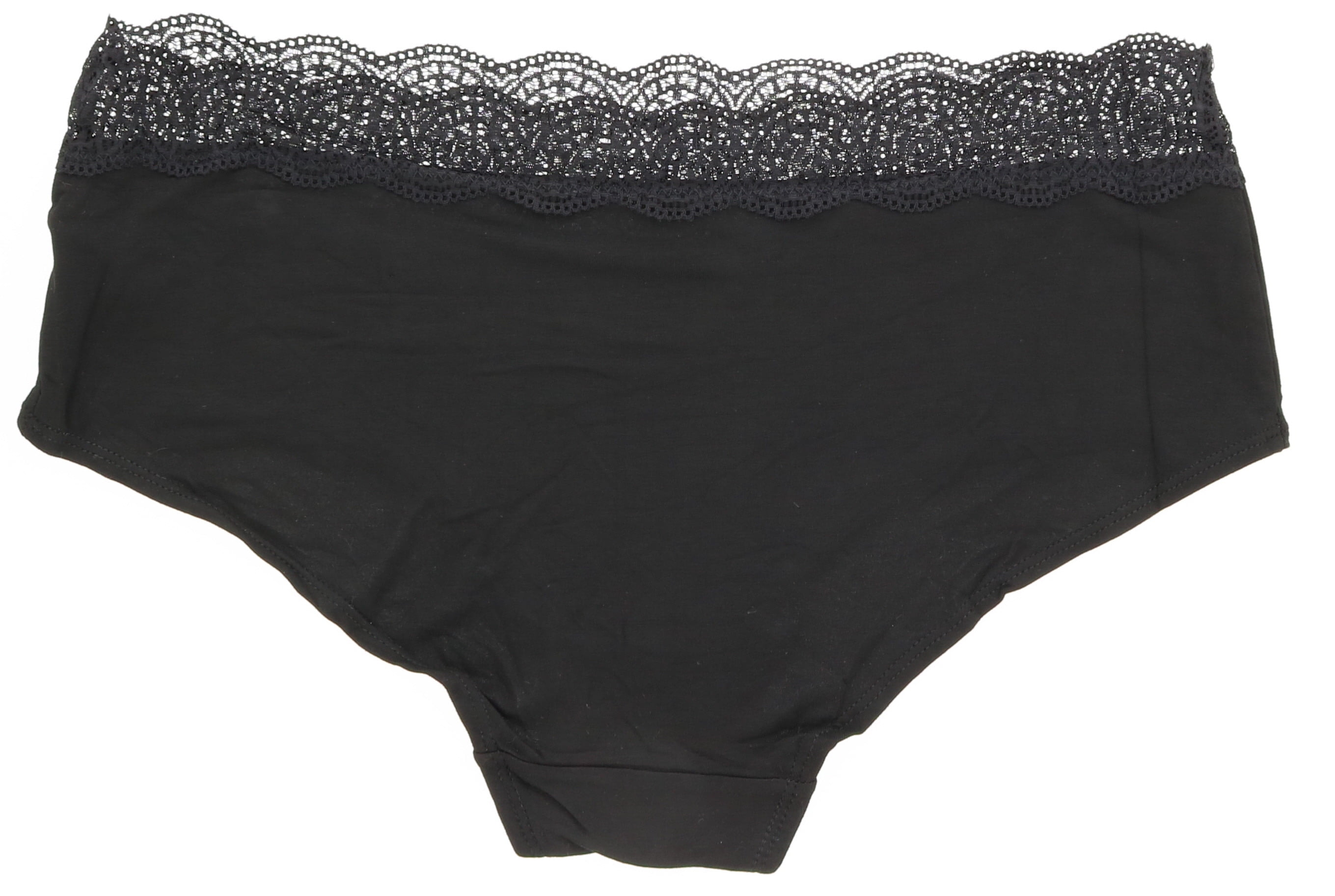 French Affairs Women's Plus Cotton Blend Sexy Lace Trim Boyleg Underwear-3  Pck-3X