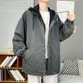 thumbnail image 4 of Vedolay Winter Coats for Men Warm Zip up Outerwear with Zipper Pockets Clothes Grey,2XL, 4 of 5