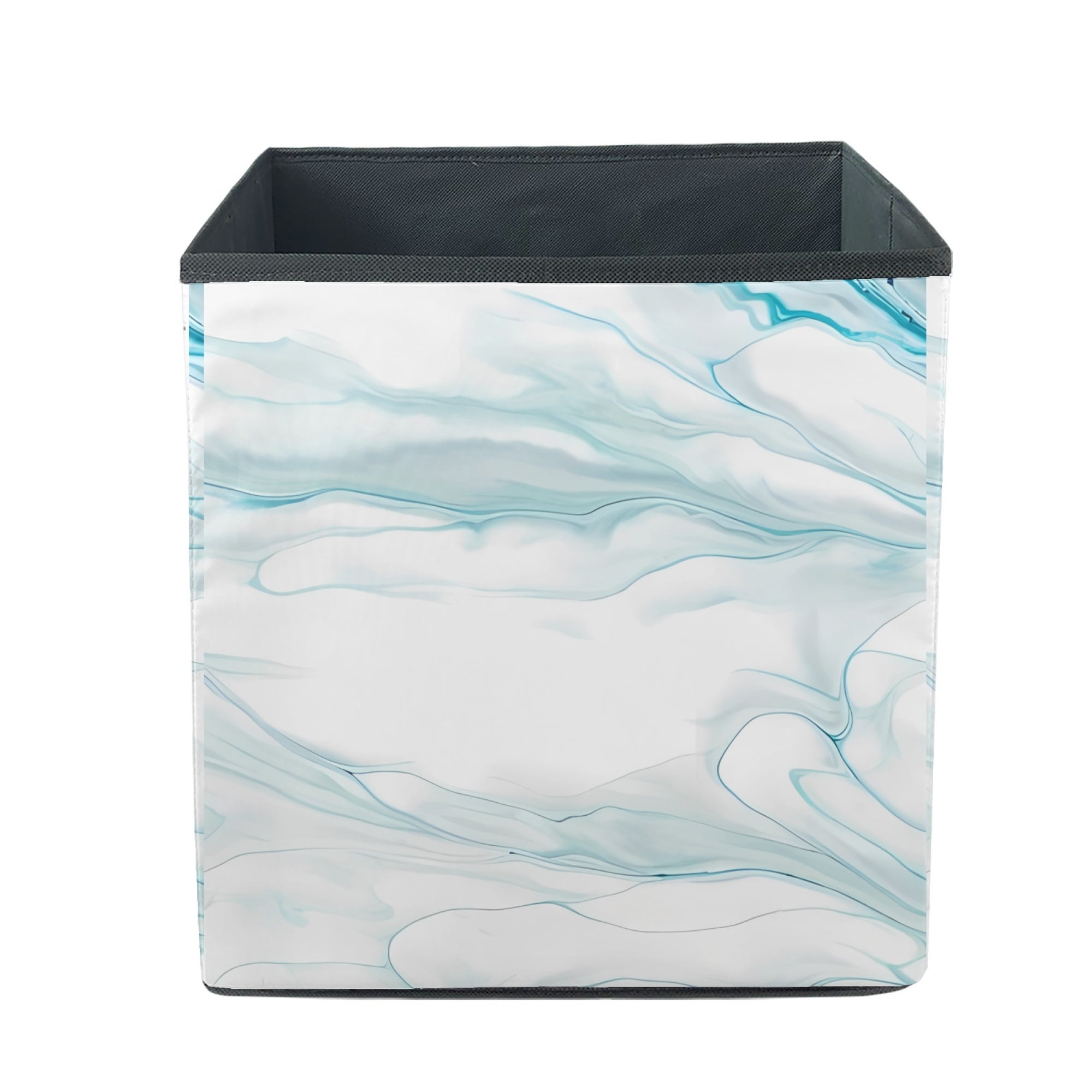 Vodetik Store 13 inch Storage Bins Marble Foldable Cube Fabric Storage