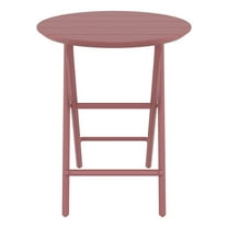 Compamia Helen Round Folding Bistro Table 24 inch Marsala