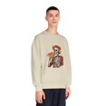thumbnail image 4 of Dia de los Muertos Skeleton Enjoying Pizza - Unisex Sweatshirt, 4 of 4