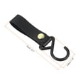 thumbnail image 2 of Uxcell PU Leather S Shelf Camping Hook Plastic Hanger for Hanging Pots Pans, Black 2 Pack, 2 of 7