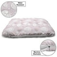 thumbnail image 3 of Romantic Pet Bed, Repetitive Romantic Design with Floral Abstract Rose Petals Vintage Art, Resistant Pad for Dogs and Cats Cushion with Removable Cover, 24" x 39", Pale Rose and White, by Ambesonne, 3 of 4