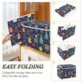 thumbnail image 2 of Yayeee Collapsible Cube Storage Bin with Lid Fabric Closet Decorative Basket with Handles, Dark Blue Christmas, 2 of 7
