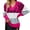 Hot Pink, variant on Vedolay Women's Tops Women's 2023 Trendy Fall Fashion Sweaters Knit Ribbed Stripe Pullover Top,Khaki M