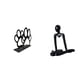 thumbnail image 1 of Escultura Iron Paw Thinker, servilletero multiusos, figura decorativa abstracta, elegante organizador de mesa, adorno para el hogar, 1 of 8