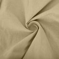 thumbnail image 5 of POROPL Khaki Linen Pants Men Summer Casual Elastic Waist Pants with Pockets,Cargo Pants for Men, 5 of 6