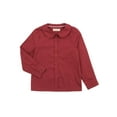 thumbnail image 2 of Leveret Kids & Toddler Girls Long Sleeve Uniform Cotton Dress Shirt Maroon (Size 10 Years), 2 of 2