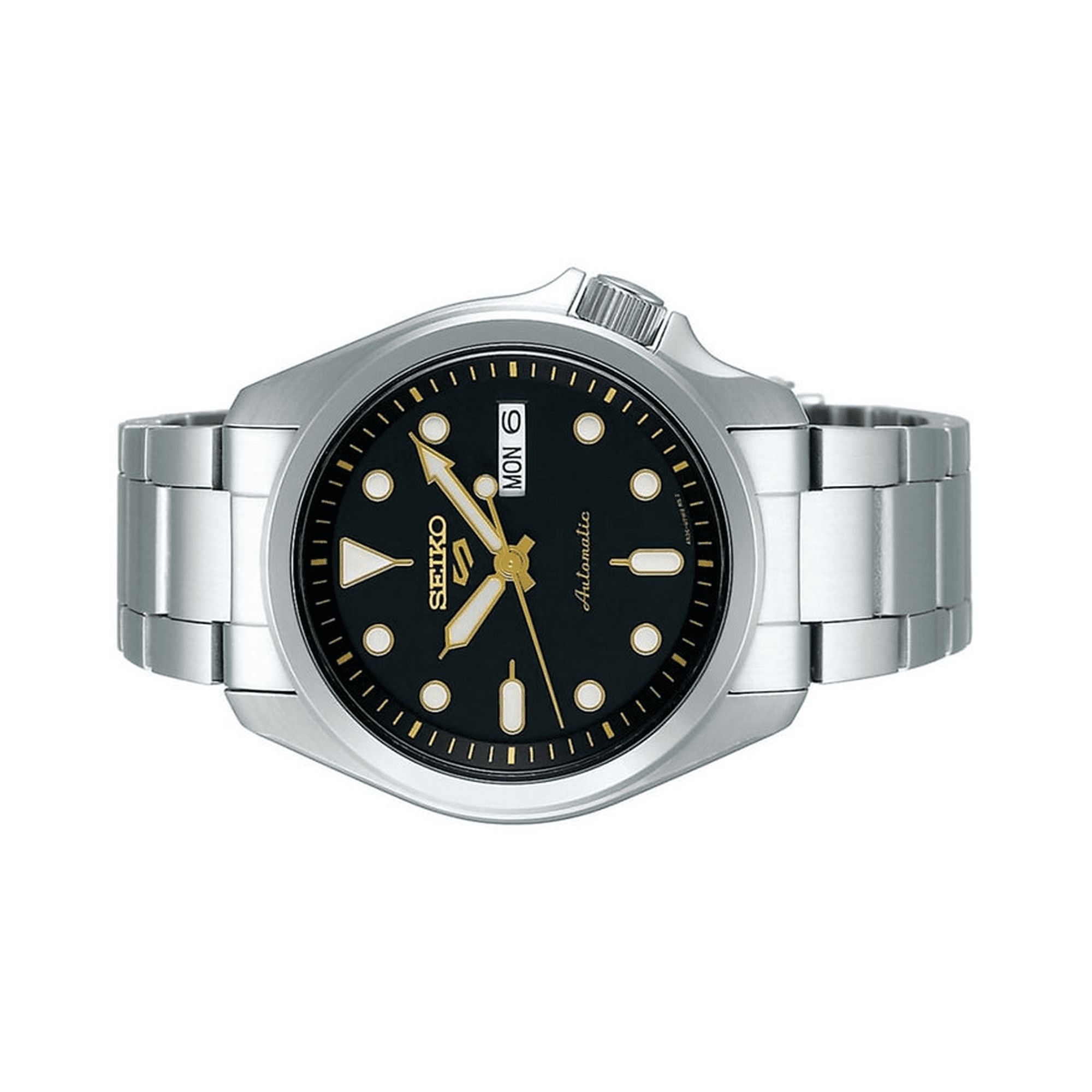 Seiko 5 Sports Black Dial Automatic Srpe57 Srpe57k1 Srpe57k 100m Men s Watch Walmart