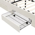 thumbnail image 6 of Christopher Knight Home Queen Chenille Upholstered Storage Bed Frame with 4 Drawers, Beige, 6 of 12