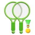 thumbnail image 1 of Juego de tenis de bádminton para niños, raqueta de tenis de entrenamiento, raqueta de bádminton portátil Verde, 1 of 8