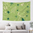 thumbnail image 2 of Happy New Year Pattern Tapestry, Green Wall Decor Home Decor Bedroom Living Room Dorm Tapestry Room Wall Hanging, 60 x 40 inches, 2 of 7