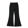 thumbnail image 2 of Ingzy Girls High Waisted Leggings Flare Pants Kids Yoga Pants Athletic Activewear Youth Bell Bottoms Casual Pants, 2 of 6