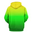 thumbnail image 3 of Yellow Green Gradient-2 Men's Women Vintage 3D Hooded Sweatshirt - All-Season Loose Fit Streetwear, 3 of 6