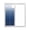 Blue, variant on Brown Beige Window Privacy Film, Gradient Monochrome Modern Country Static Cling UV Sun Blocking Tint Film Heat Control Windows Films for Bedroom Bathroom, Window Stickers 35.4"x78.7"