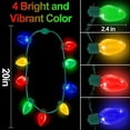 thumbnail image 2 of Paquete de 4 collares con bombillas LED navideñas, accesorios navideños para Nochebuena y Año Nuevo, collar para regalos de fiesta para niños, hombres y mujeres, decoración navideña, suministros diver, 2 of 5