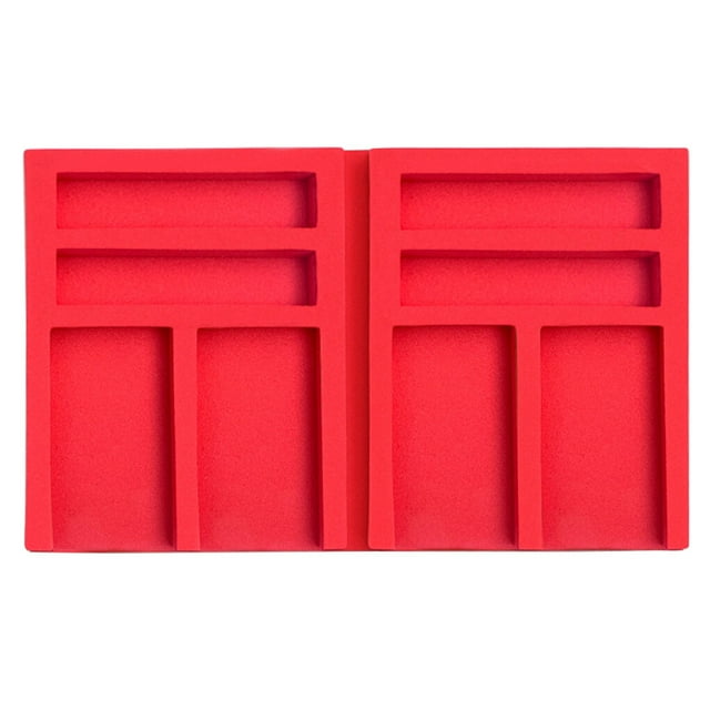 Diamond Painting Tray Sponge Point Drill Tray Diamond Organizer Foldable Diamond Painting Storage Tray, Red