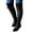 Black, variant on Mepaouo Women's Over The Knee Long Boots Low Heel Lace up Motorcycle Riding Tall Boots with Side Zipper