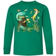 thumbnail image 3 of Inktastic Cute Lizards Hanging out Long Sleeve Youth T-Shirt, 3 of 5