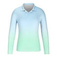 thumbnail image 3 of ZCFZJW Mens Knit Polo Shirts Casual Tie Dye Gradient Print Long Sleeve Classic Polo Shirts Button Down Golf Shirts Loose Fit Henley Tops Multicolor#11 XXL, 3 of 4