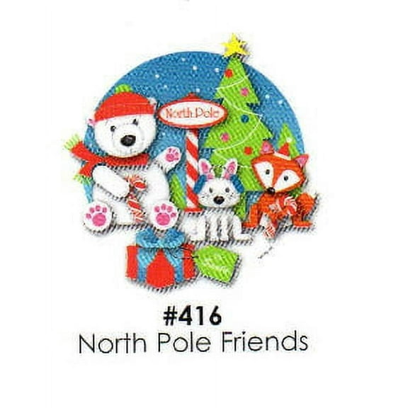 North Pole Friends Cake Decoration Edible Frosting Photo Sheet