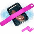 thumbnail image 1 of Pink Silicone Defrosting Band, Quick Defrost Fastener Belt – 1 Pieces Fast Camping Tray Base | Long Lasting Kitchen Tool for Vegetable Meat Non Stick Strap, 1 of 8