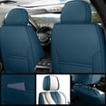 thumbnail image 2 of Red Rain White and Blue Seat Covers for Cars Full Set 13Pcs Fit SUV Automotive Truck (MK-White&Blue), 2 of 9