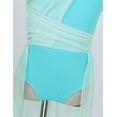 thumbnail image 7 of Manyakai Girls Sleeveless Cutout Back Ballet Dance Leotard Dress for Lyrical Contemporary Dancing Mint Green 6, 7 of 7