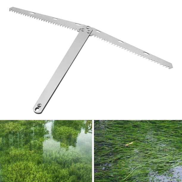 Desbrozadora acuática, herramienta de jardinería, pala de jardín plegable multifuncional, herramientas para quitar malezas, a de césped para 395 cm
