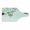 thumbnail image 1 of Lantern Cutting Board, Abstract Expression of Coming of New Year in China Vibrant Colors, Decorative Tempered Glass Cutting and Serving Board, Wine Bottle Shape, Apple Green Sky Blue, by Ambesonne, 1 of 1