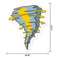 thumbnail image 1 of Tornado 12" - 24" - 36" - 48" Peel And Stick Wall Art Removable Cute Sticker, 1 of 4