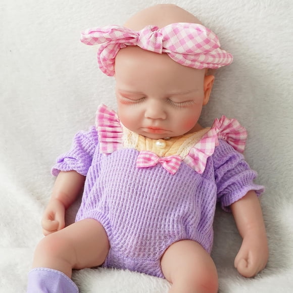 Muñeca Reborn MEIVCOS, totalmente de silicona, 30 cm, lavable para niños