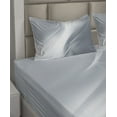 thumbnail image 4 of Ambesonne Grey Fitted & Top Sheet Set with Shams, Monochromatic Abstract, Grey, 4 of 5