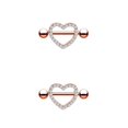 thumbnail image 1 of sweethay Anillo para pezones Adorno de pecho de metal sexy Decoración de cuerpos pequeños Accesorio de joyería para el cuerpo para mujeres Tipo 11 2Conjunto, 1 of 6