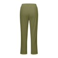 thumbnail image 5 of Viadha Pants for Women 2024 Casual Slim High Elastic Waist Color Sports Cotton and Linen Pants, 5 of 5