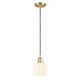 thumbnail image 2 of Innovations Lighting - White Venetian - 1 Light Cord Hung Mini Pendant In Modern, 2 of 7