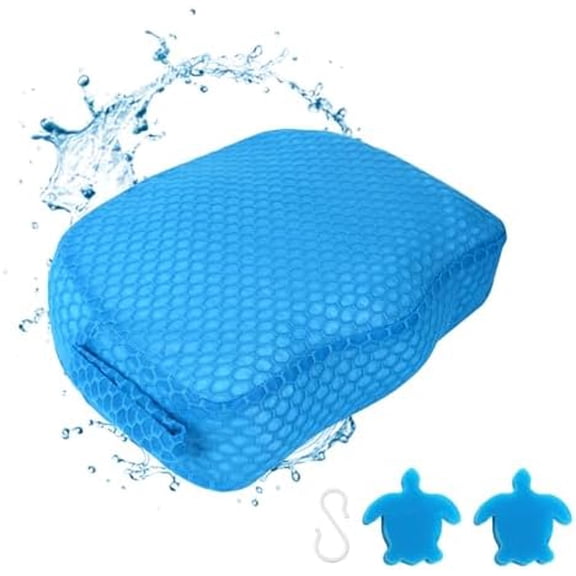 Hot Tub Booster Seat, Weighted SPA Booster Seat Cushion for Adults, 3D Air Mesh Hot Tub Seat Accssories with Non-Slip Micro Dot Bottom,Indoor or Outdoor Quick Dry Hot Tub Pillow