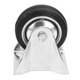 thumbnail image 4 of 4pcs 3 Inch Fixed Metal Top Plate Caster Rubber Wheel for Furniture Trolley, 4 of 10
