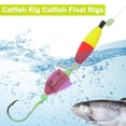 thumbnail image 4 of Aparejos de pesca para bagres Unique Bargains, anzuelos circulares para bagres, flotadores y sonajeros para equipo de pesca de bagres, aparejos de flotación para bagres rojos amarillos 1 set, 4 of 7