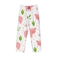 thumbnail image 6 of Uemuo Funny Little Pigs Pattern Men's Wide Leg Palazzo Lounge Pants with Pockets Light Weight Loose Comfy Casual Pajama Pants-Large, 6 of 9