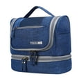 thumbnail image 2 of Hanging Toiletry Bag, Travel Organizer, Cosmetic Bag And Detachable Makeup Pouch Blue, 2 of 8
